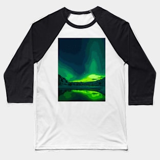 Deep Green - Landscape Baseball T-Shirt